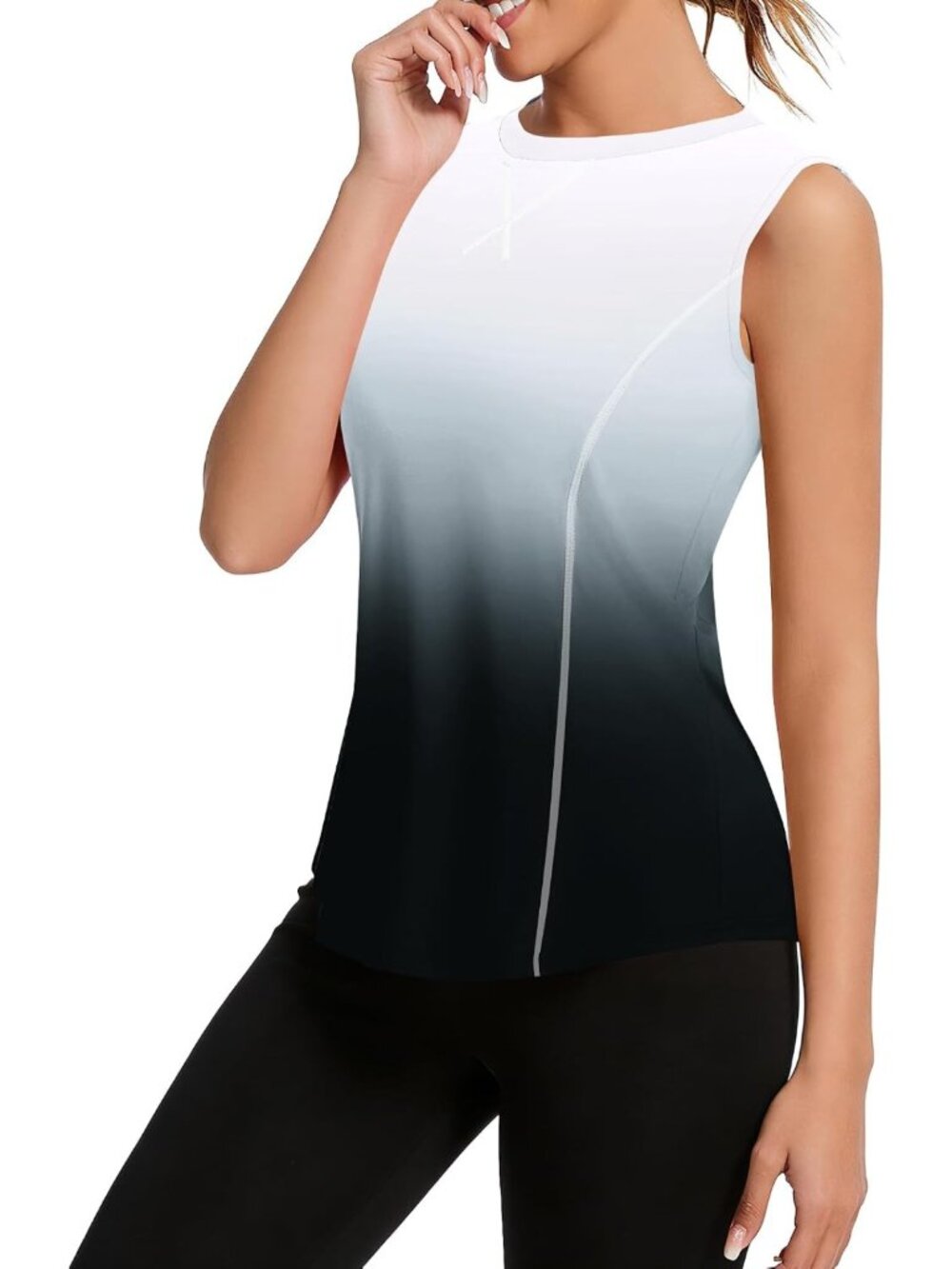 Women's Sleeveless Workout Tank Tops - UPF 50+ Sun Protection Athletic Shirts